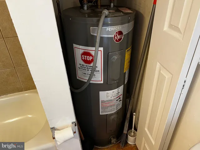 a close view of washer and dryer