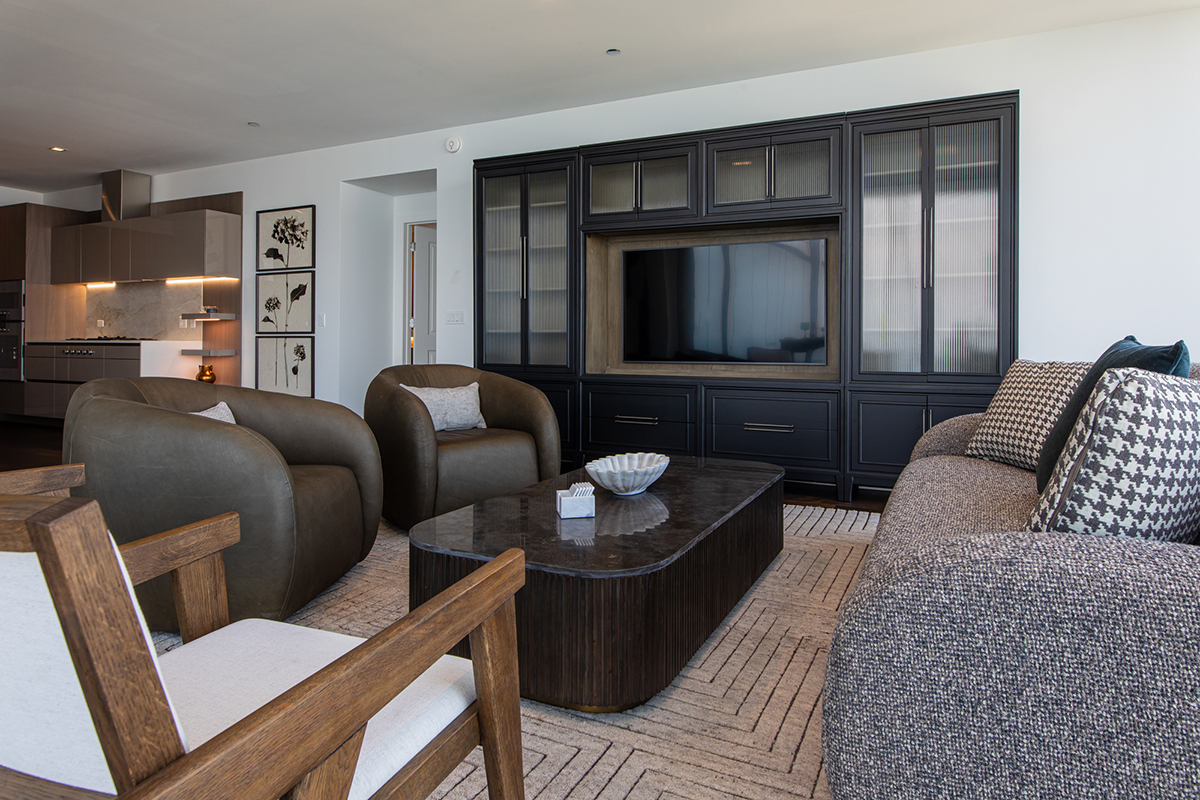 363 East Wacker Drive, Unit 5505 Chicago, IL 60601 - Photo 6 of 26 a living room with furniture and a rug