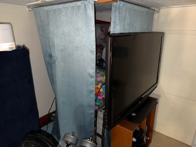 a view of storage and utility room