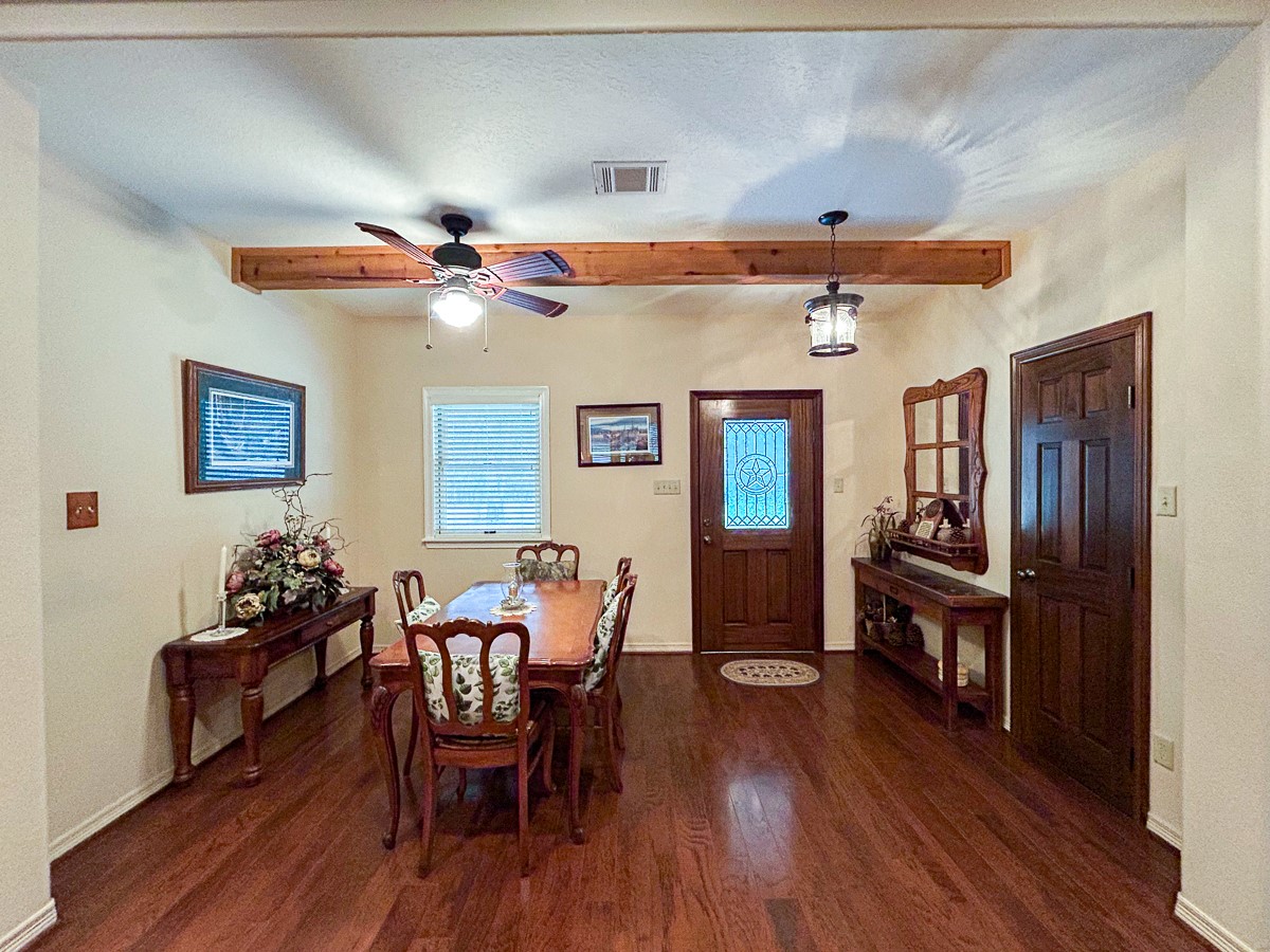 5259 Farm To Market 946 Coldspring, TX 77331 - Photo 7 of 39 a dining room with furniture and wooden floor