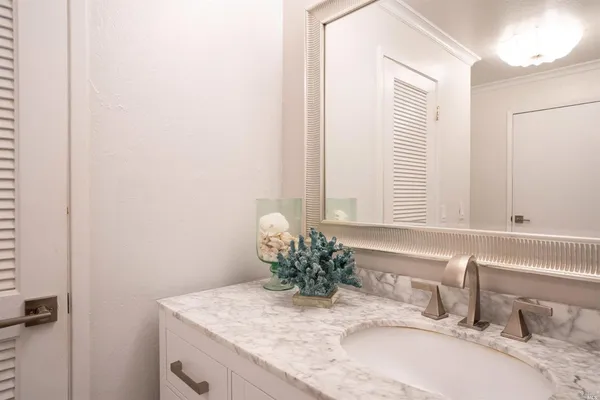 a view of a lake with a house