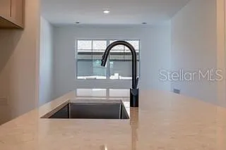 a close view of sink and tap