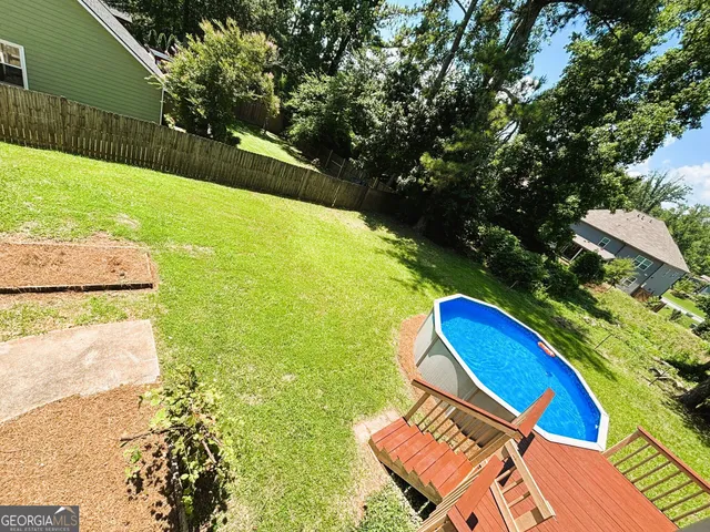 a view of a house with a balcony