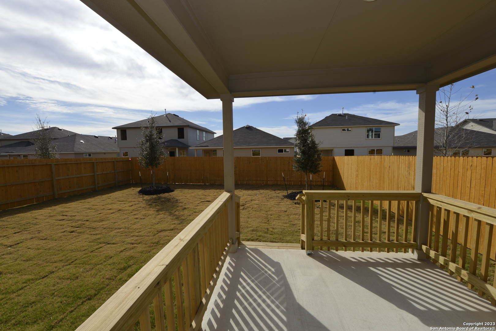 14050 Mudstone Street San Antonio, TX 78253 - Photo 20 of 30 a view of a balcony with two chairs