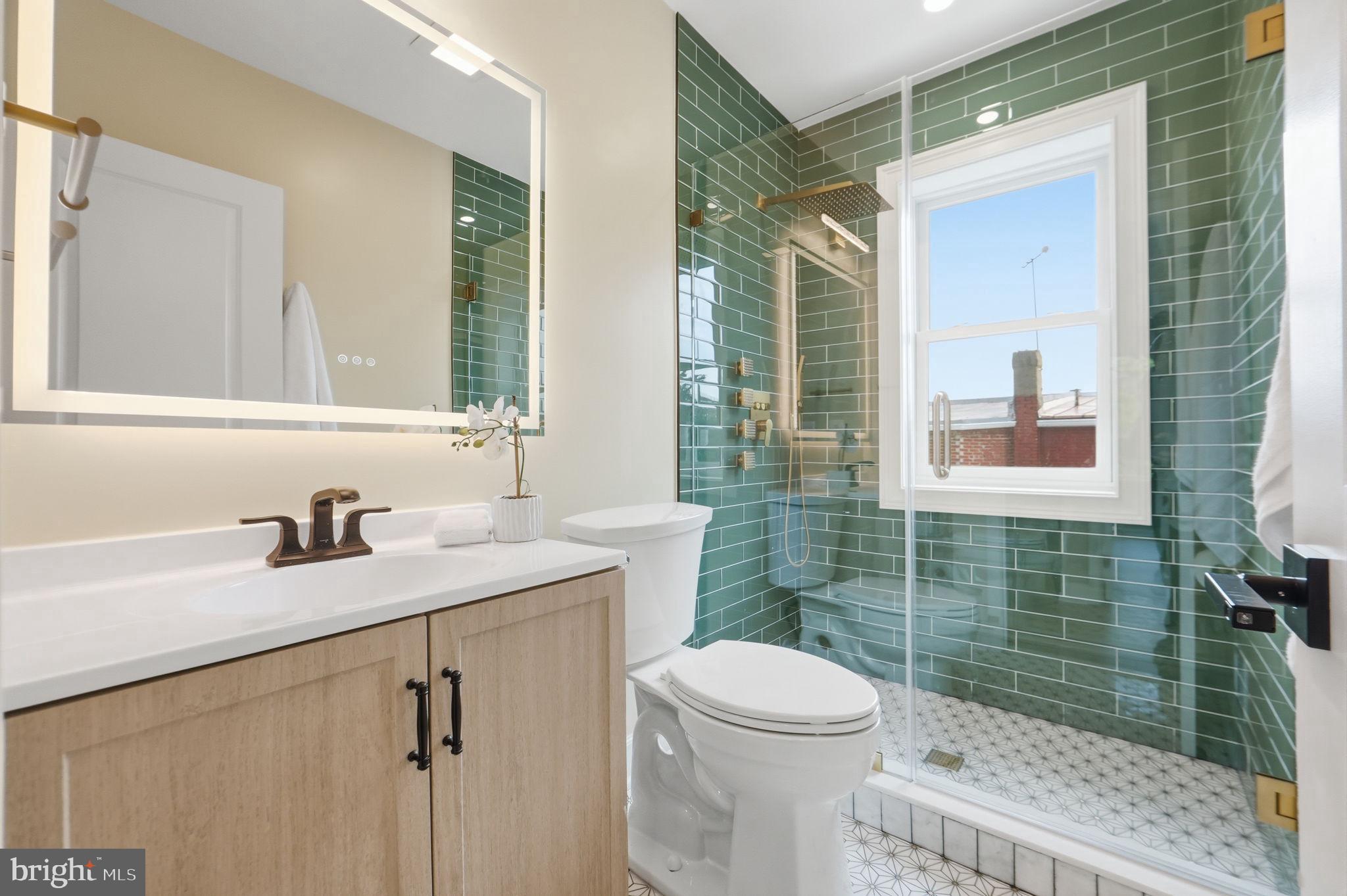 518 Columbia Road Northwest Washington, DC 20001 - Photo 20 of 35 Stylish bathroom with modern finishes.