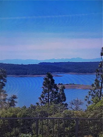 a view of a lake in middle of forest