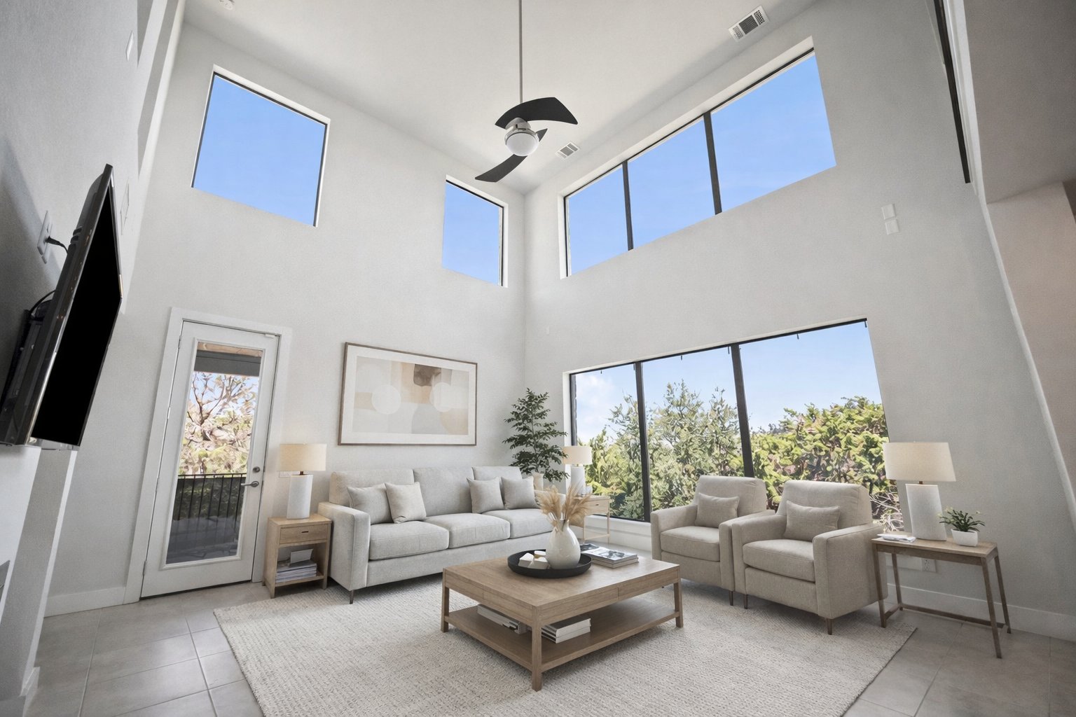 17644 West Reed Park Road Jonestown, TX 78645 - Photo 2 of 36 a living room with furniture and a large window
