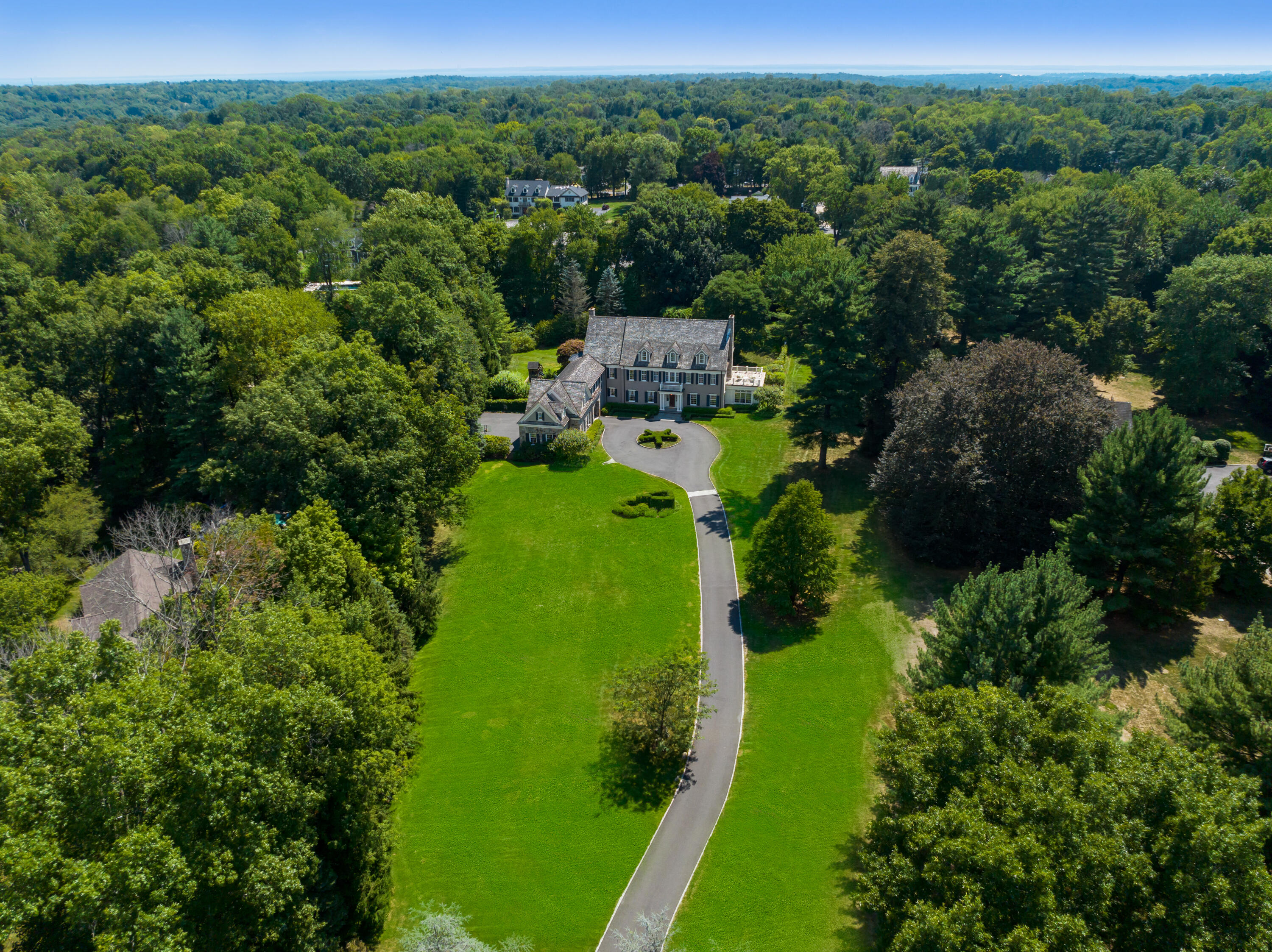 568 Frogtown Road New Canaan, CT 06840 - Photo 1 of 40 Aerial View of 568 Frogtown Road