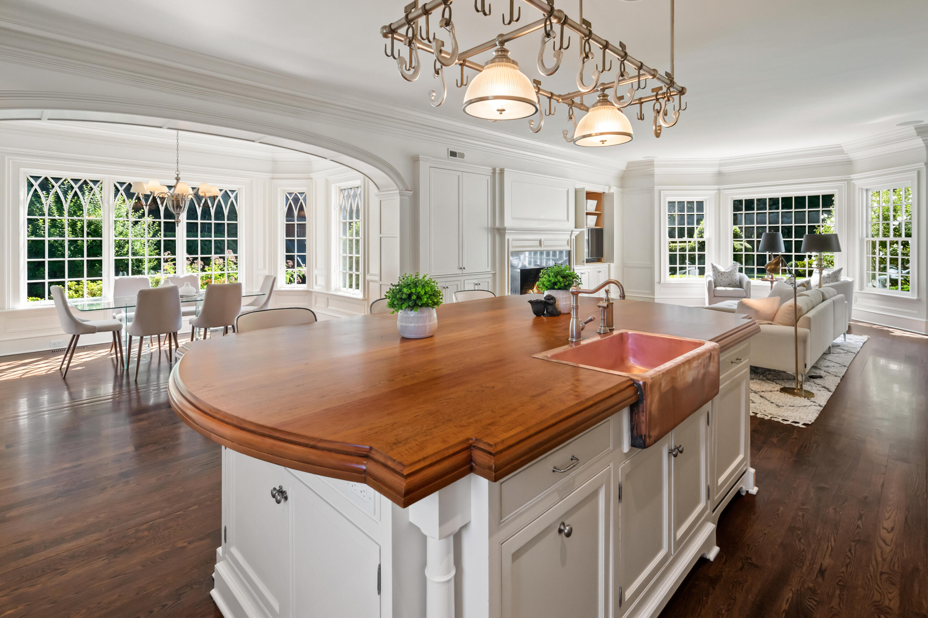 568 Frogtown Road New Canaan, CT 06840 - Photo 18 of 40 Kitchen and Family Room