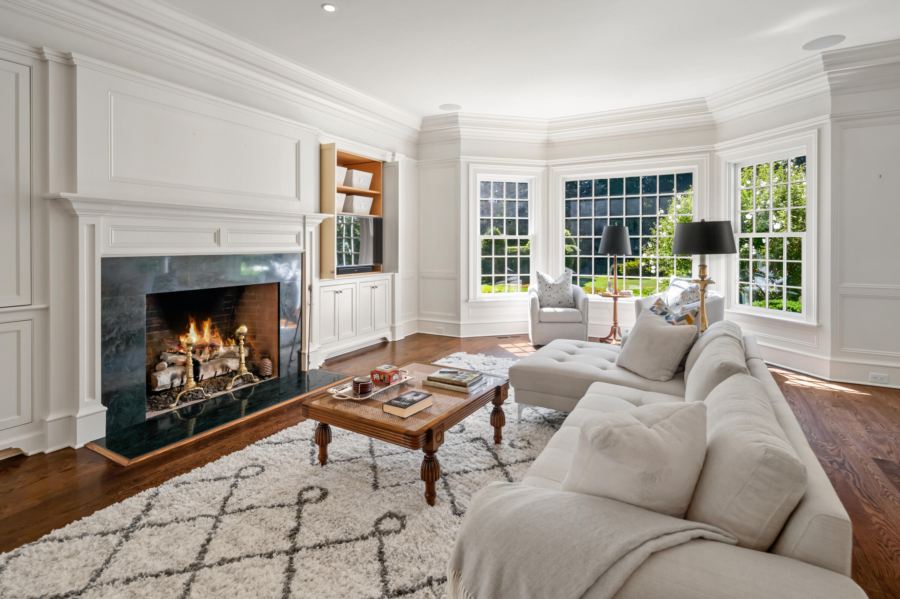 568 Frogtown Road New Canaan, CT 06840 - Photo 21 of 40 Family Room with Fireplace