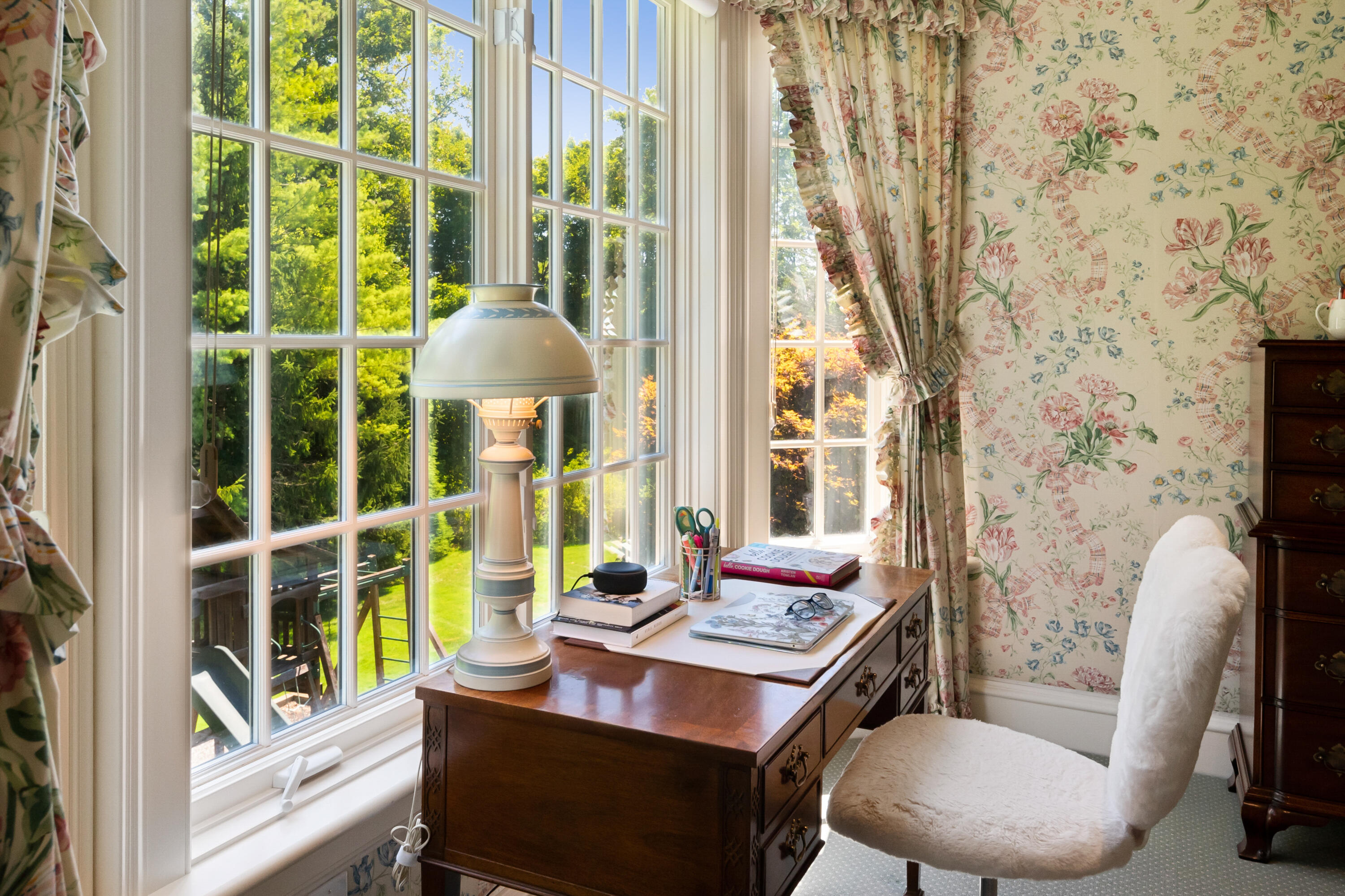 568 Frogtown Road New Canaan, CT 06840 - Photo 31 of 40 Bedroom #3 with view to yard