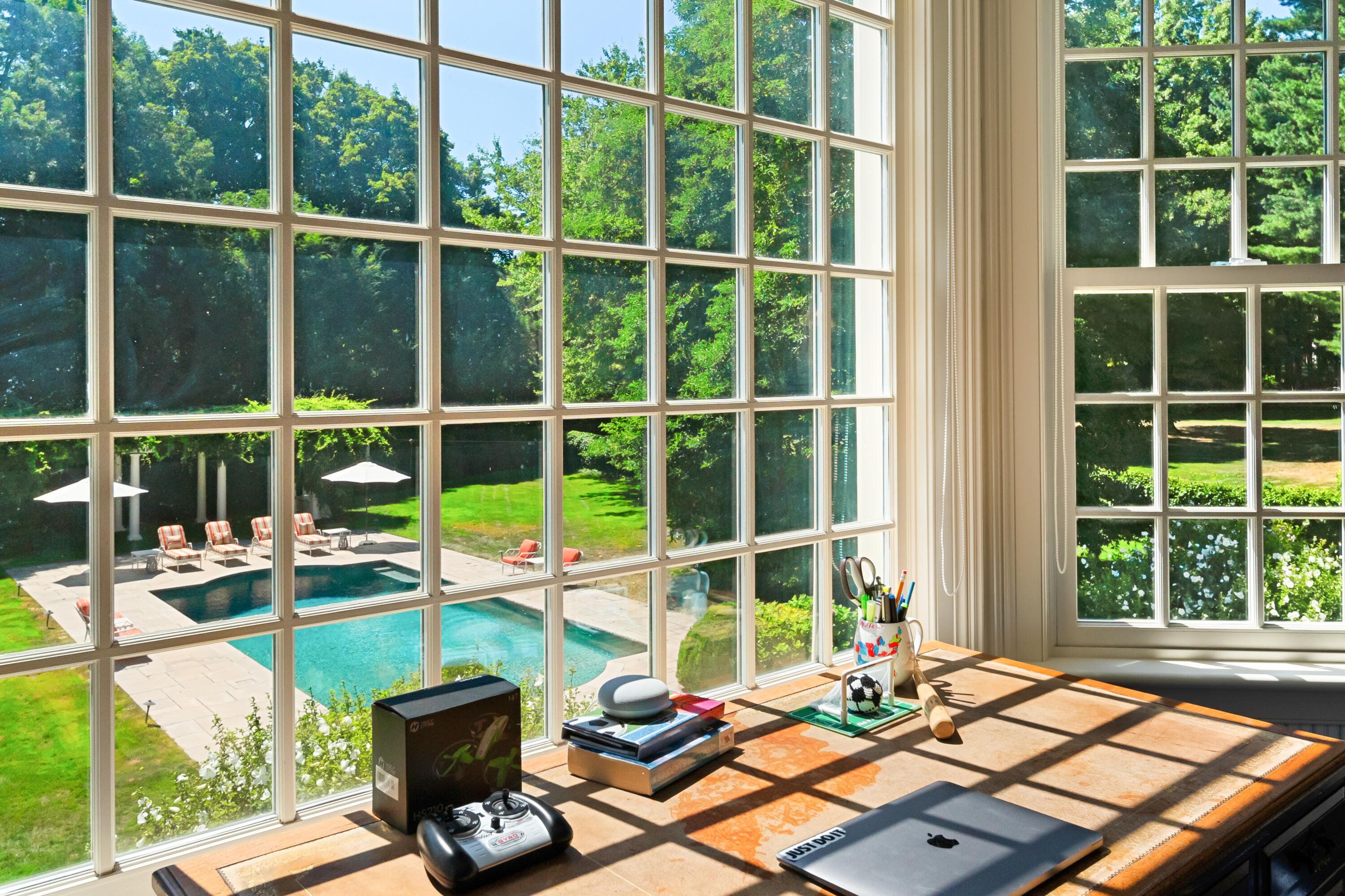 568 Frogtown Road New Canaan, CT 06840 - Photo 33 of 40 Bedroom #4 View to Backyard and Pool
