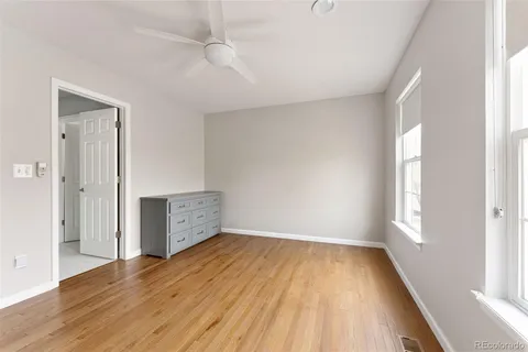 a view of backyard with seating space