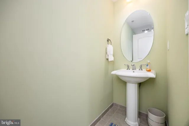 a view of room with racks on the wall