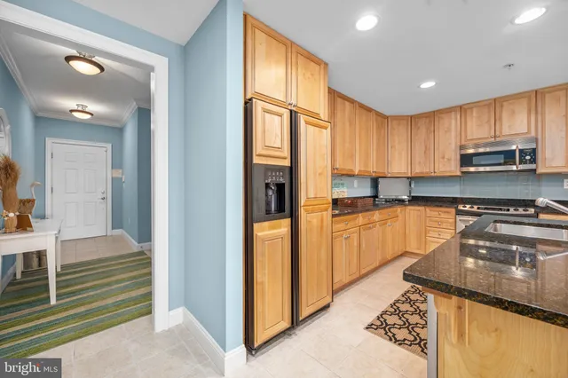 a view of a lake with building in front of it