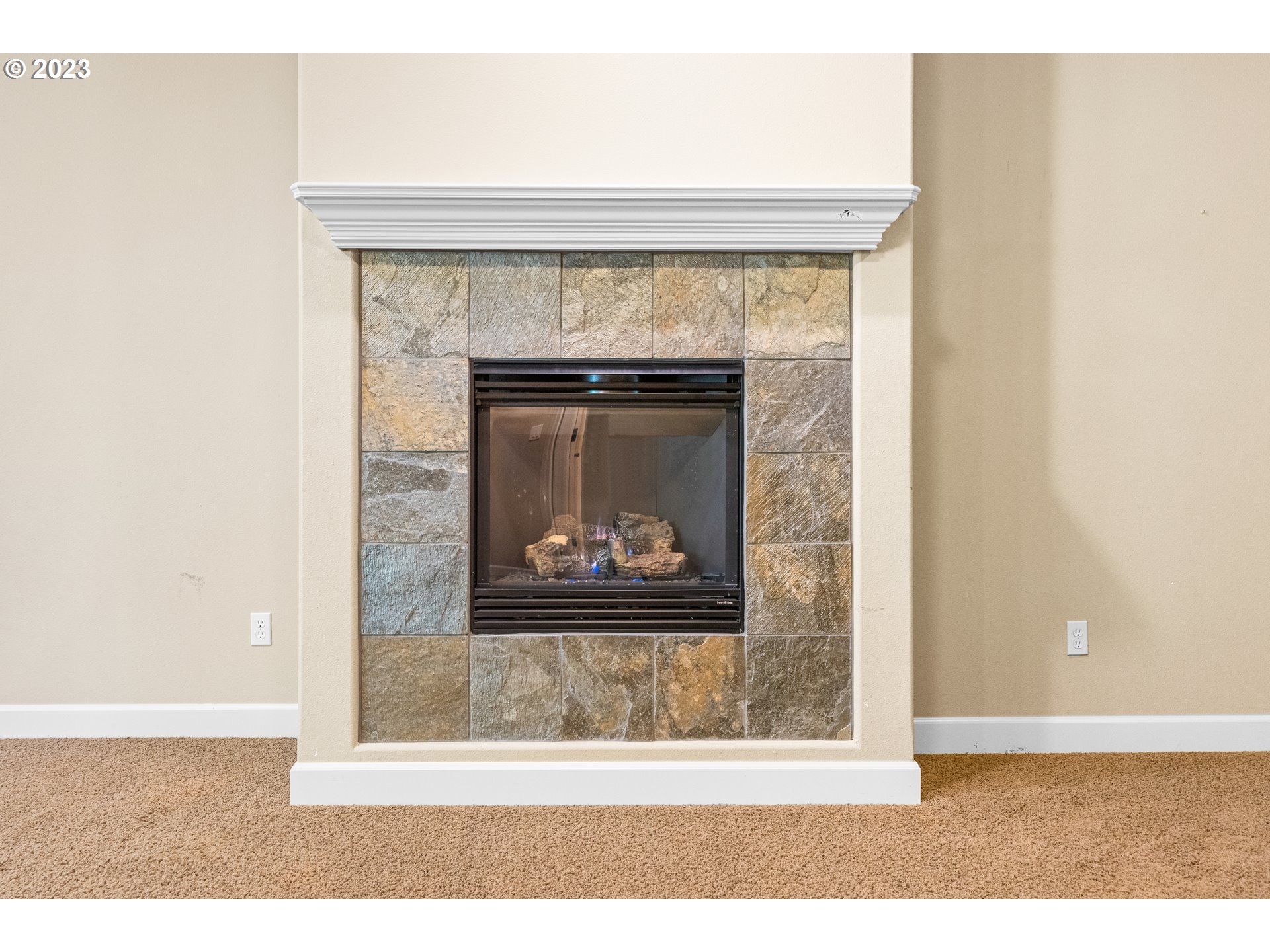 18281 Southwest Florendo Lane Beaverton, OR 97007 - Photo 22 of 47 a black and white photo of a fireplace