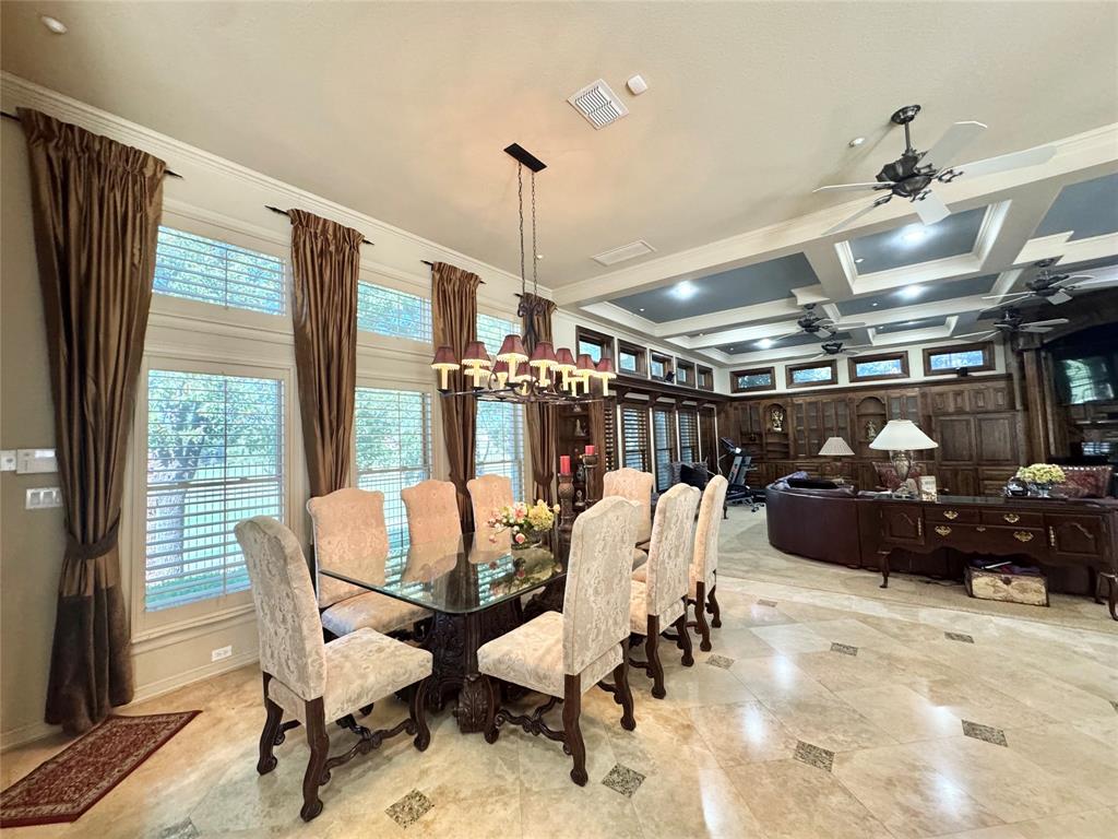 1634 Oak Ridge Drive Corinth, TX 76210 - Photo 26 of 40 a view of a dining room with furniture window and outside view