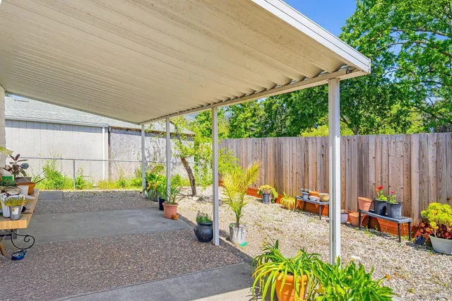 a view of outdoor space with sitting area