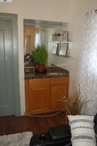 a room with storage and utility