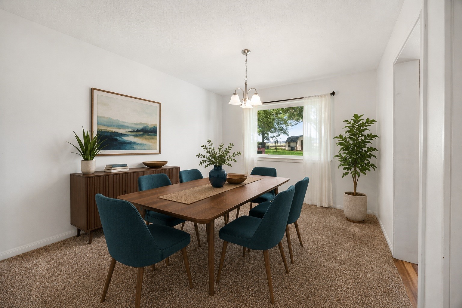 3530 Katy Hockley Road Katy, TX 77493 - Photo 8 of 25 a view of a dining room with furniture window and wooden floor