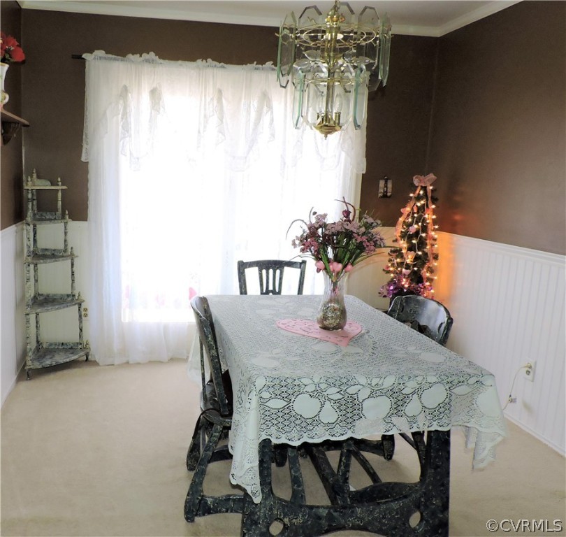 2032 Old Tavern Road Powhatan, VA 23139 - Photo 12 of 22 Dining room with French doors leading to large dec