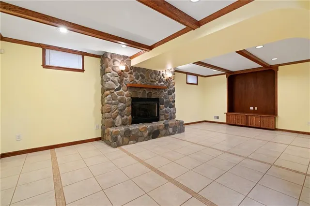 a view of empty room with stair