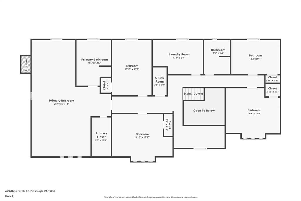 4636 Brownsville Road Pittsburgh, PA 15236 - Photo 38 of 40 a picture of a floor plan