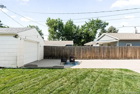 a backyard of a house