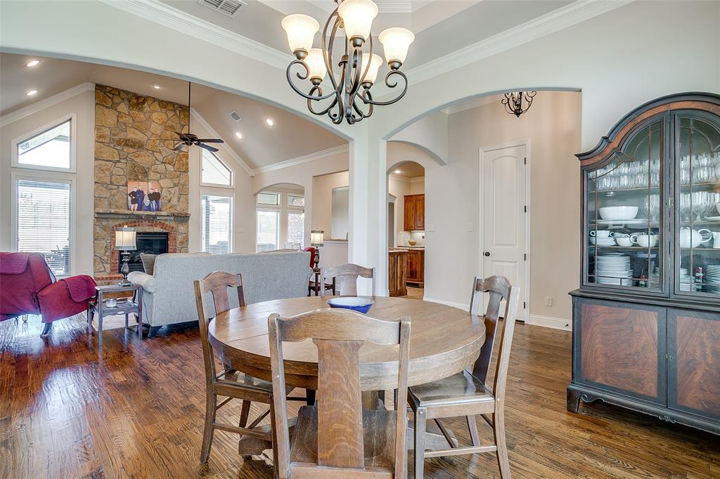 131 Condor View Weatherford, TX 76087 - Photo 4 of 34 a view of a dining room with furniture window and wooden floor