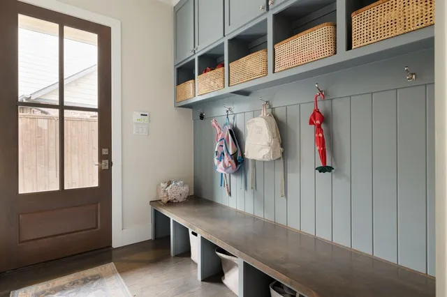 a view of storage and utility room