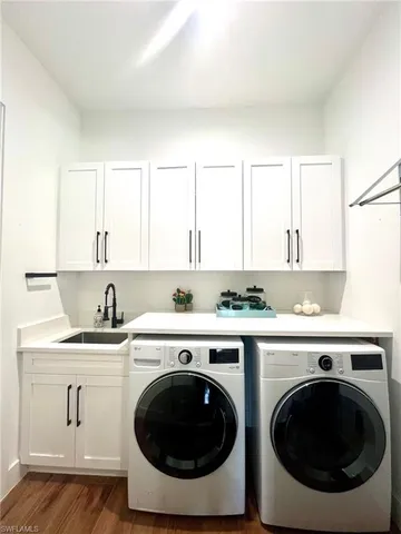 a living room with patio furniture