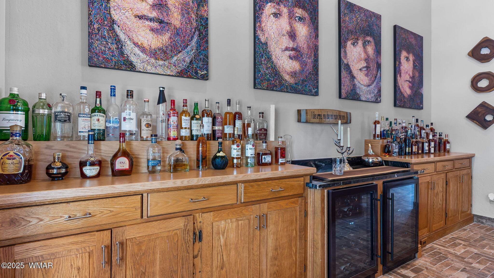1994 Pine Lake Road Pinetop, AZ 85935 - Photo 23 of 67 Bar with 2 wine refigerators