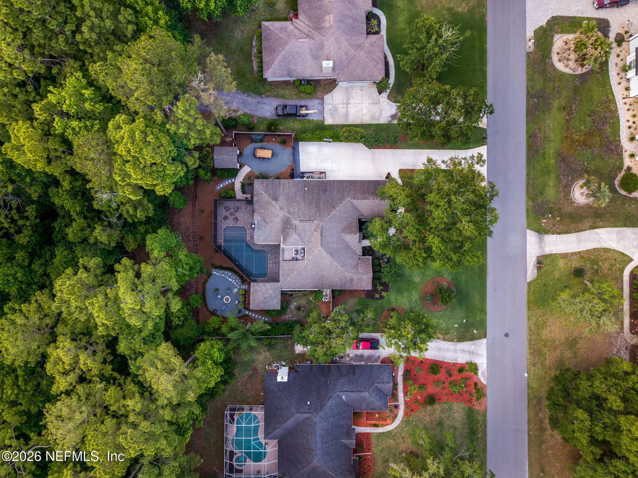 1204 Creek Bend Road St. Johns, FL 32259 - Photo 101 of 107 an aerial view of a house with a yard