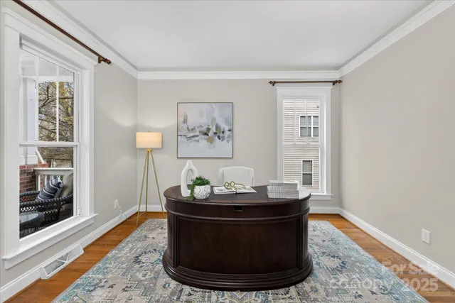 a room with a couch and a window