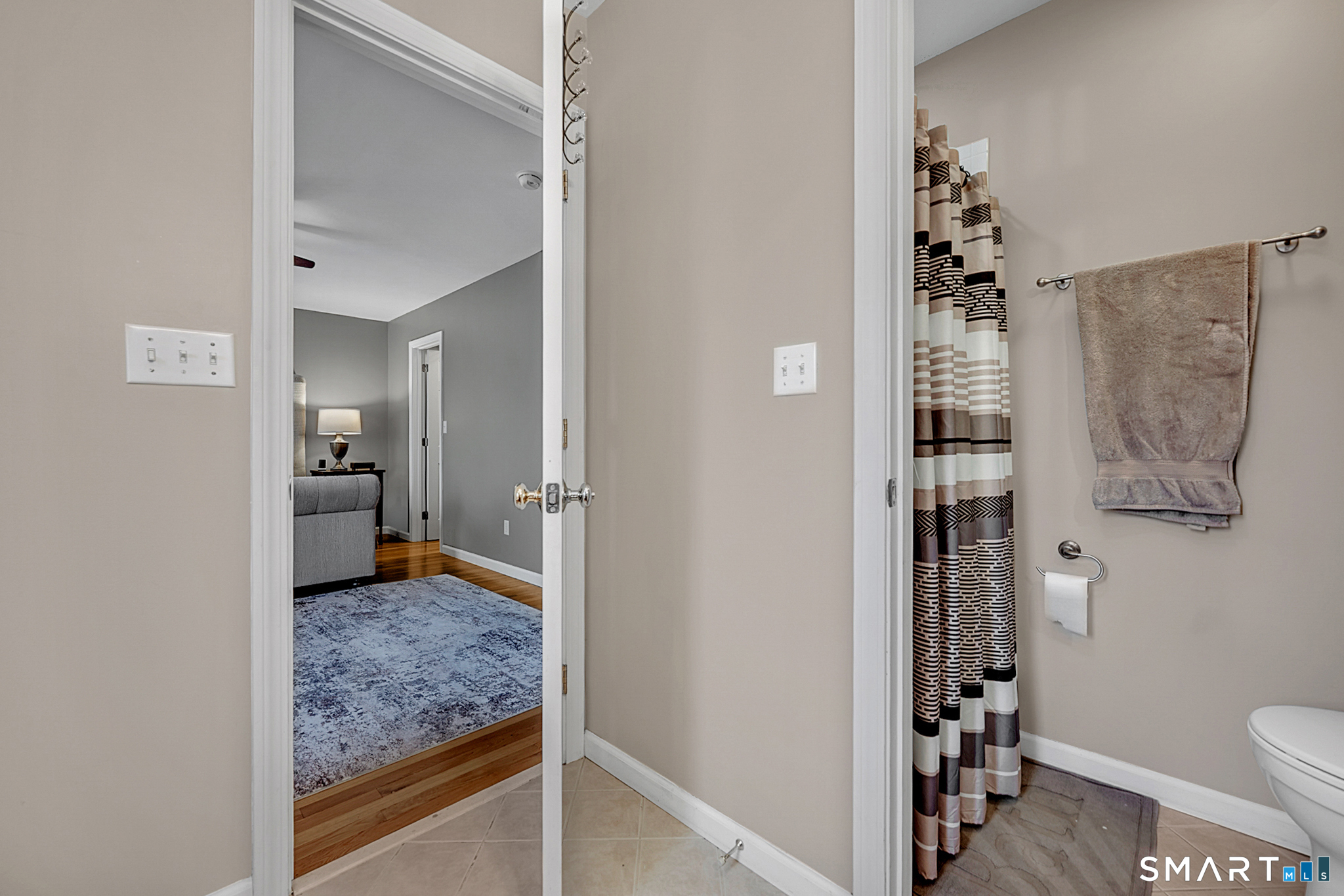 30 Silver Sands Road, Unit C9 East Haven, CT 06512 - Photo 13 of 36 a view of a bathroom from a hallway