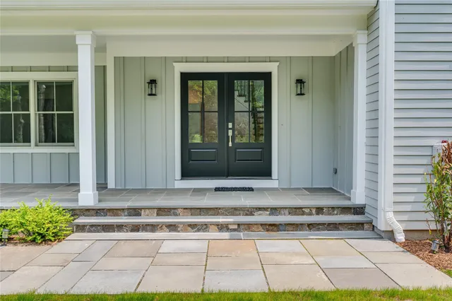 a view of a entryway of the house