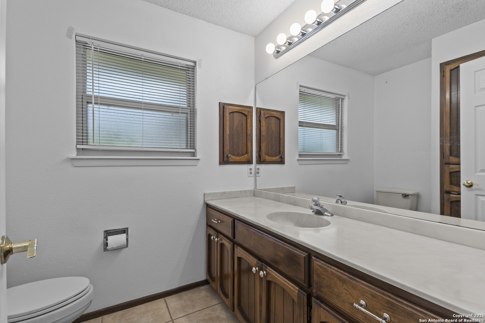 33171 Blanco Road Bulverde, TX 78163 - Photo 33 of 59 a bathroom with a sink a vanity and a toilet