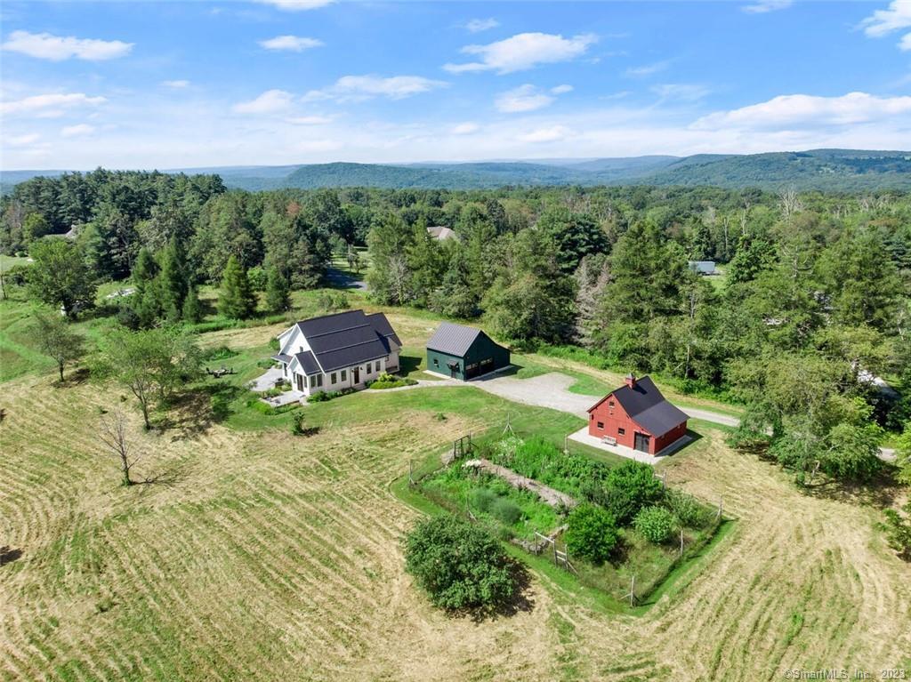 a view of a yard with an outdoor space