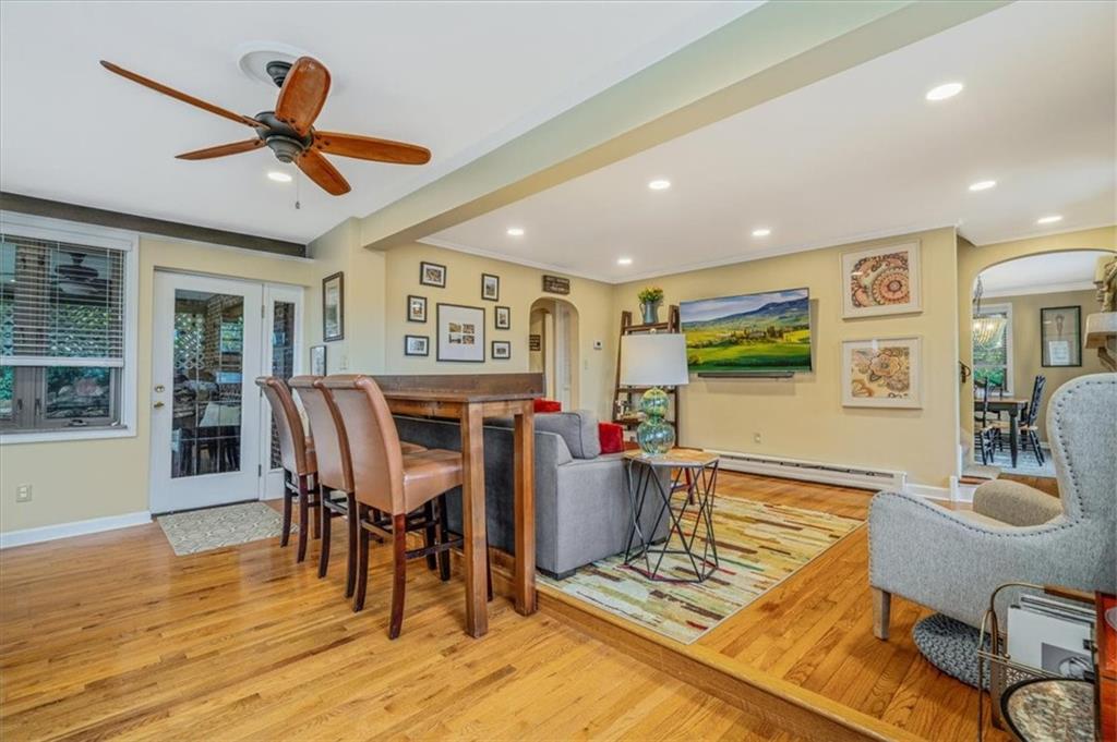 21 Marquette Road Pittsburgh, PA 15229 - Photo 10 of 44 a living room with furniture and a wooden floor