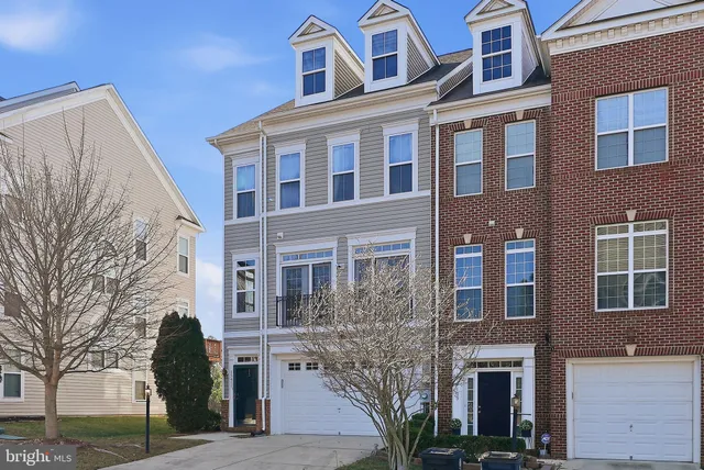 a front view of a multi story building