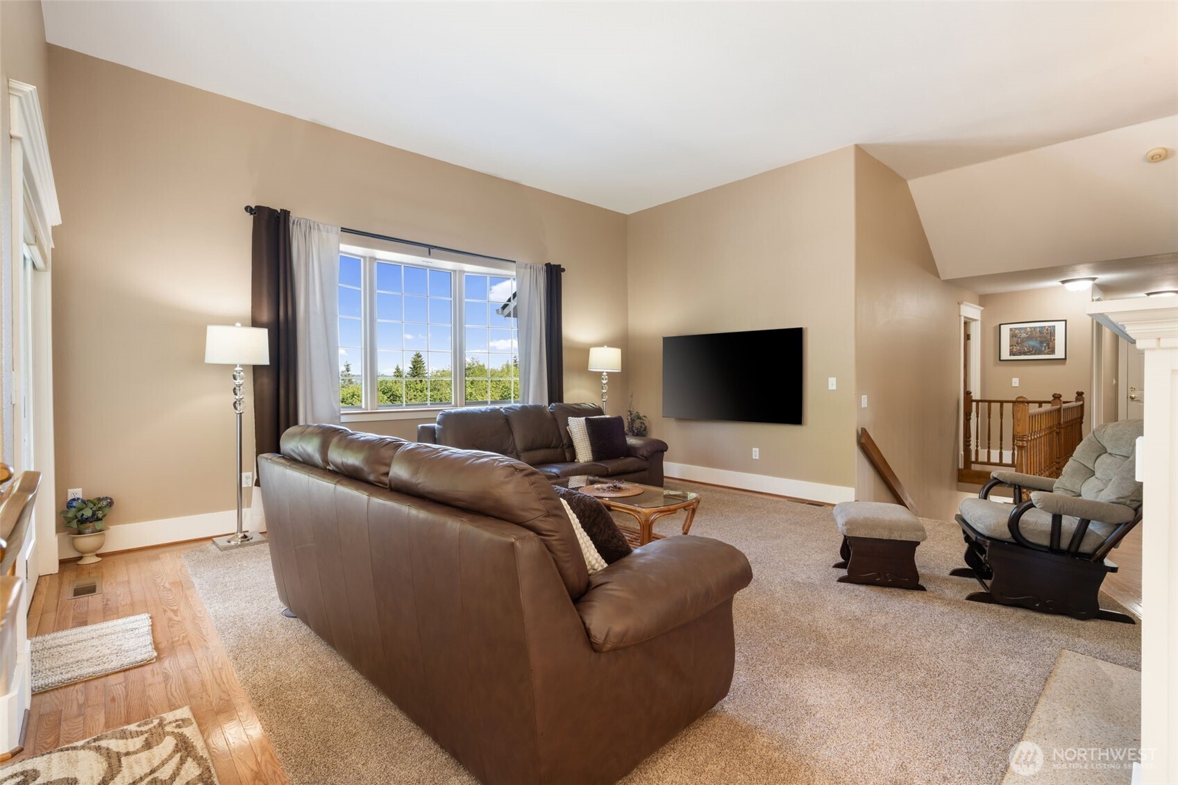 308 Brockway Road Chehalis, WA 98532 - Photo 8 of 40 a living room with furniture and a flat screen tv