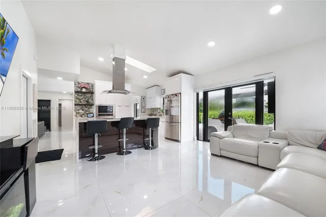 a room with furniture and a chair