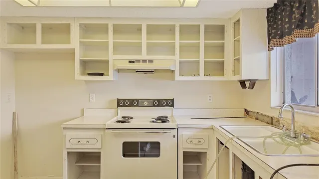 a utility room with a window