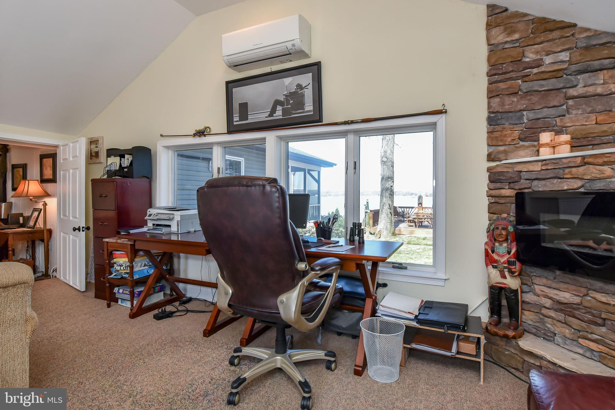 79 Knollwood Road Elkton, MD 21921 - Photo 25 of 40 office area w/ electric fireplace & View of water