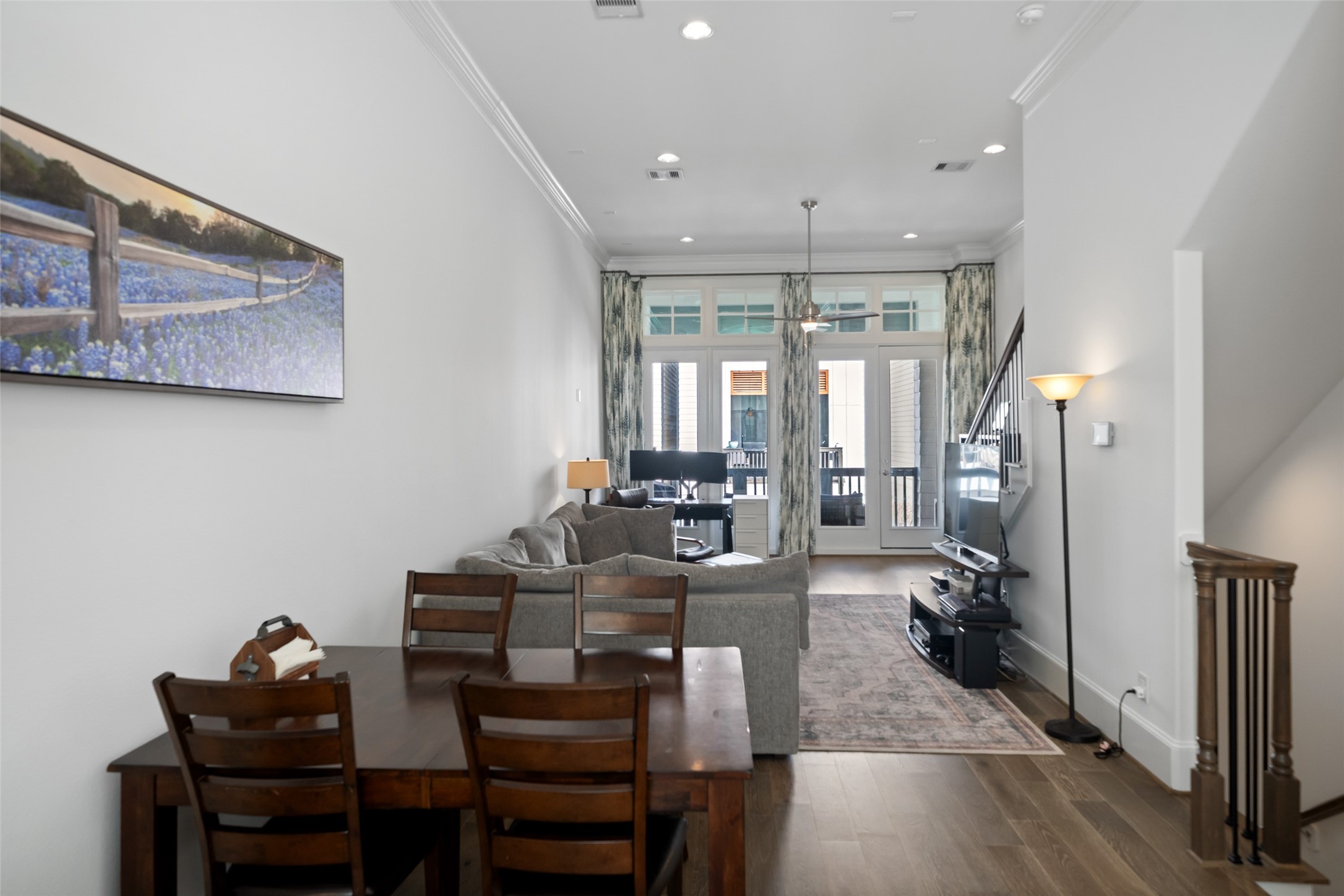 3307 Timbergrove Oaks Street Houston, TX 77008 - Photo 12 of 33 a view of a dining room with furniture window and wooden floor