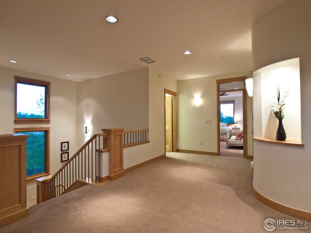 3718 Spring Valley Road Boulder, CO 80304 - Photo 16 of 25 a view of a hallway view with staircase
