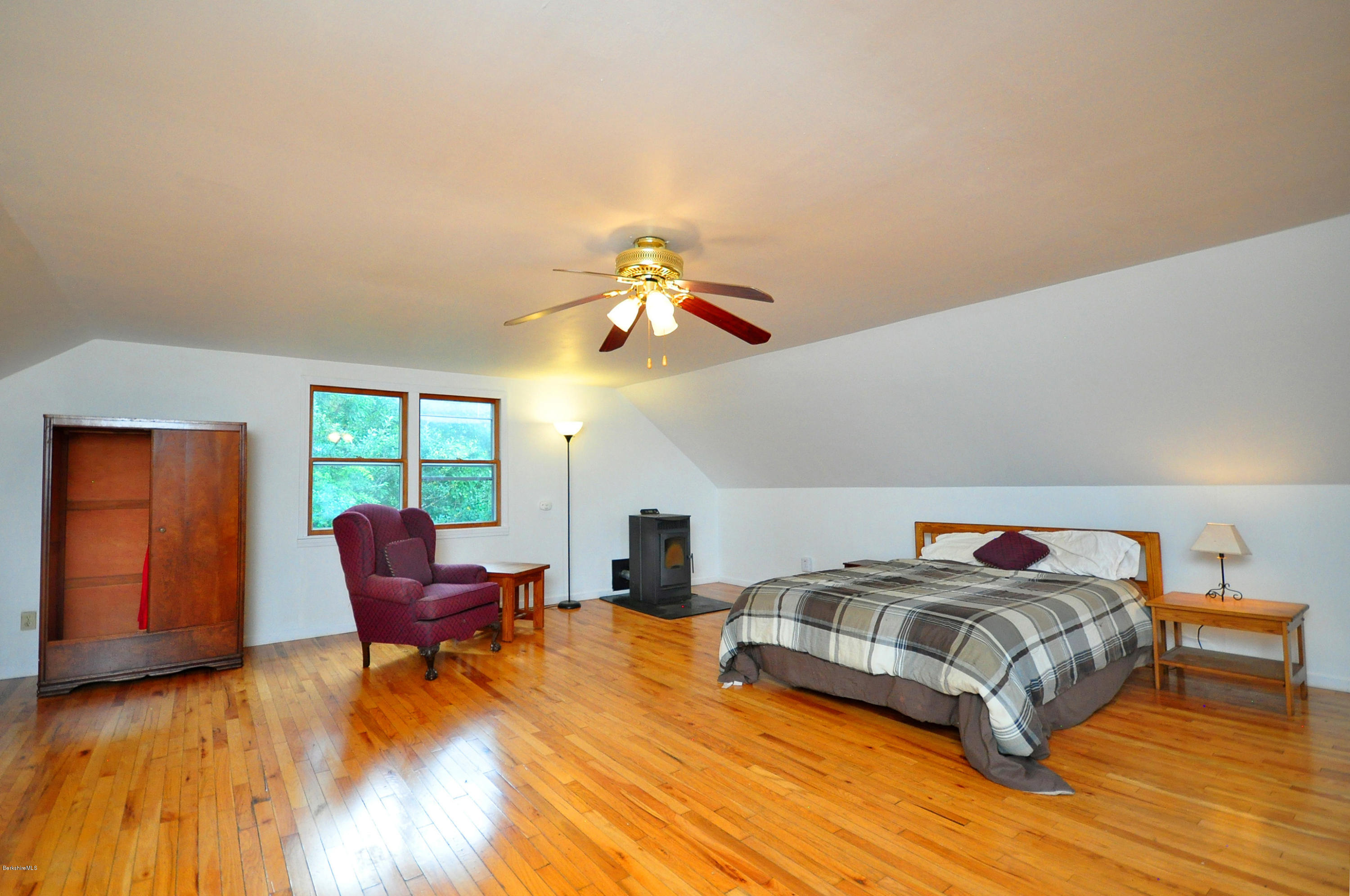 6 Johnnycake Hill Road Chester, MA 01011 - Photo 33 of 43 a living room with furniture and a large window