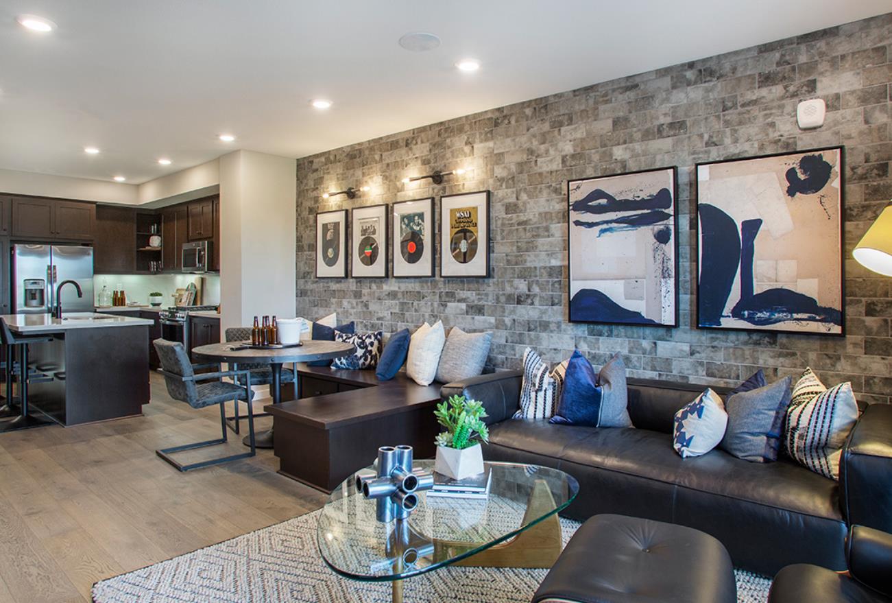 1755 Railway Circle Oakland, CA 94607 - Photo 3 of 6 a living room with furniture and kitchen view