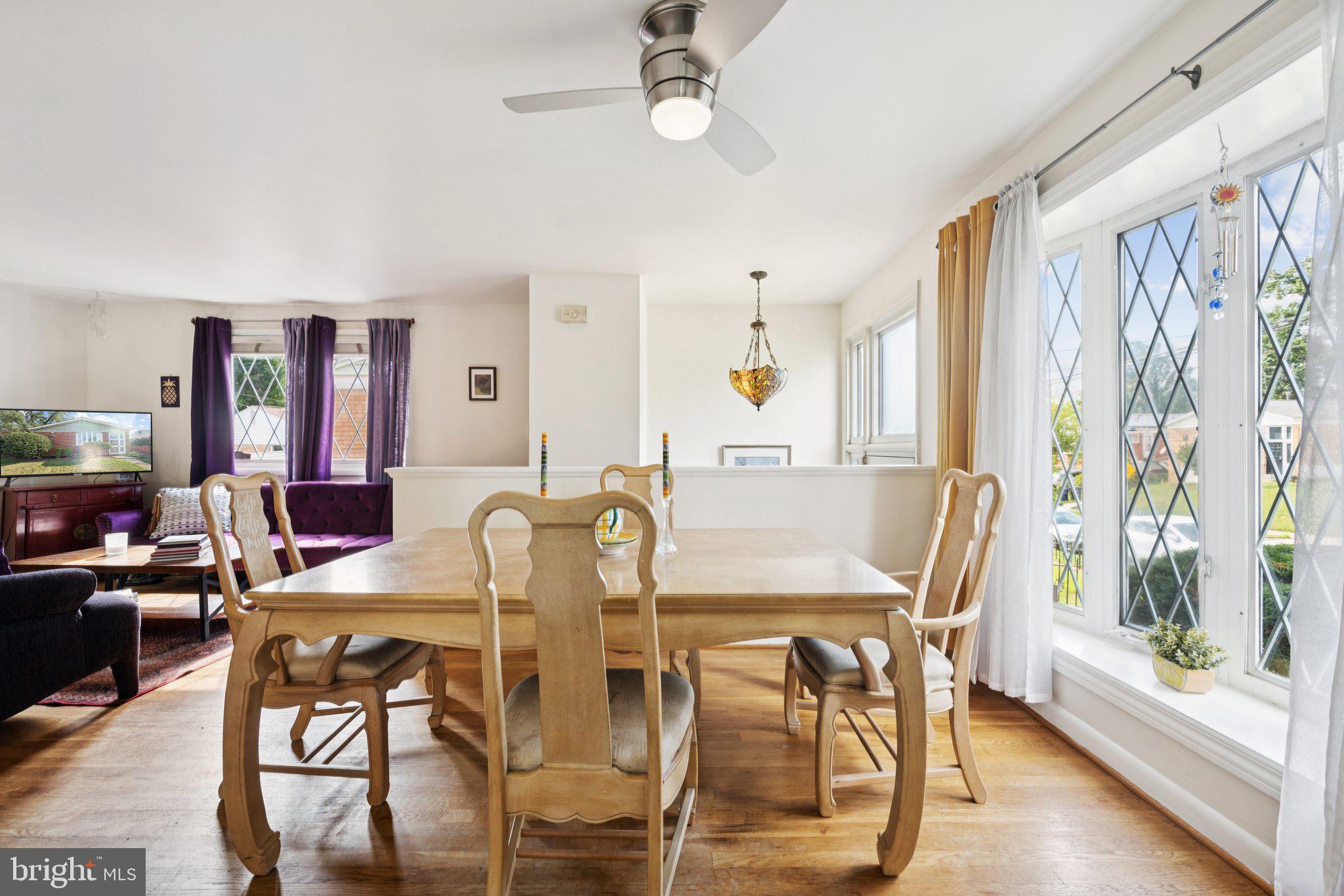 4329 H Street Southeast Washington, DC 20019 - Photo 11 of 34 Ceiling fan and bay window