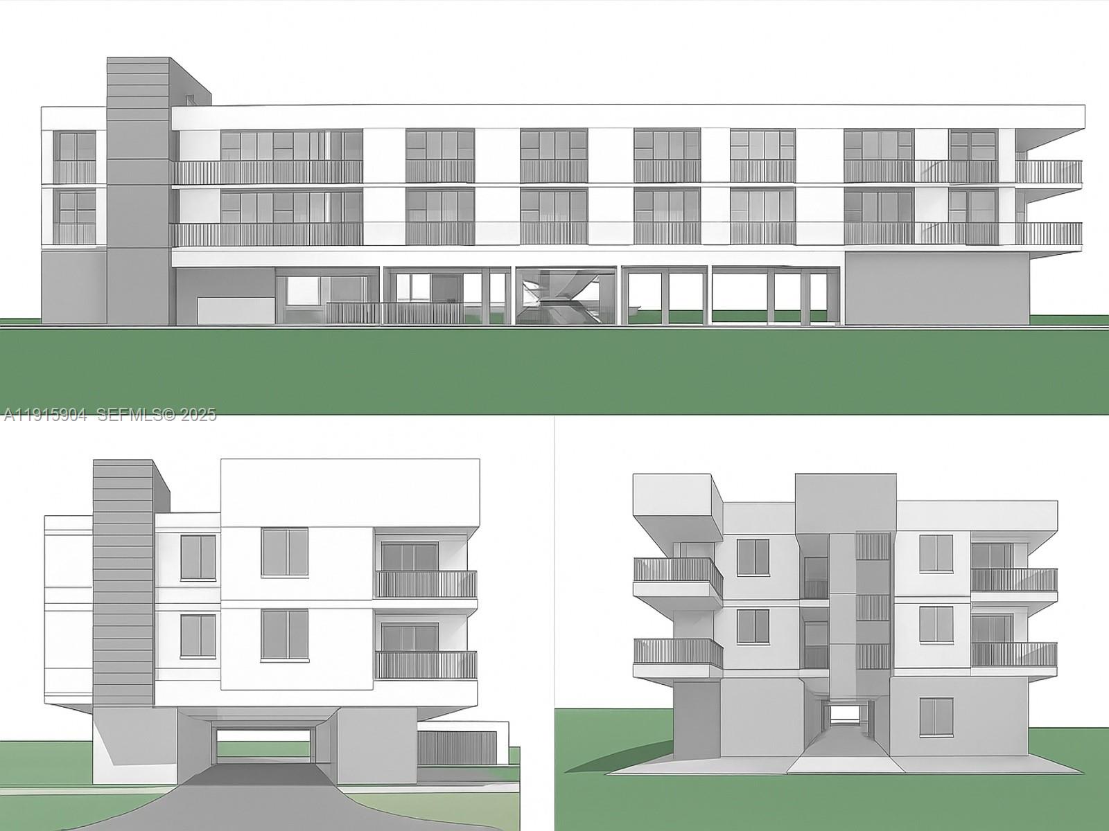 a black and white photo of big building